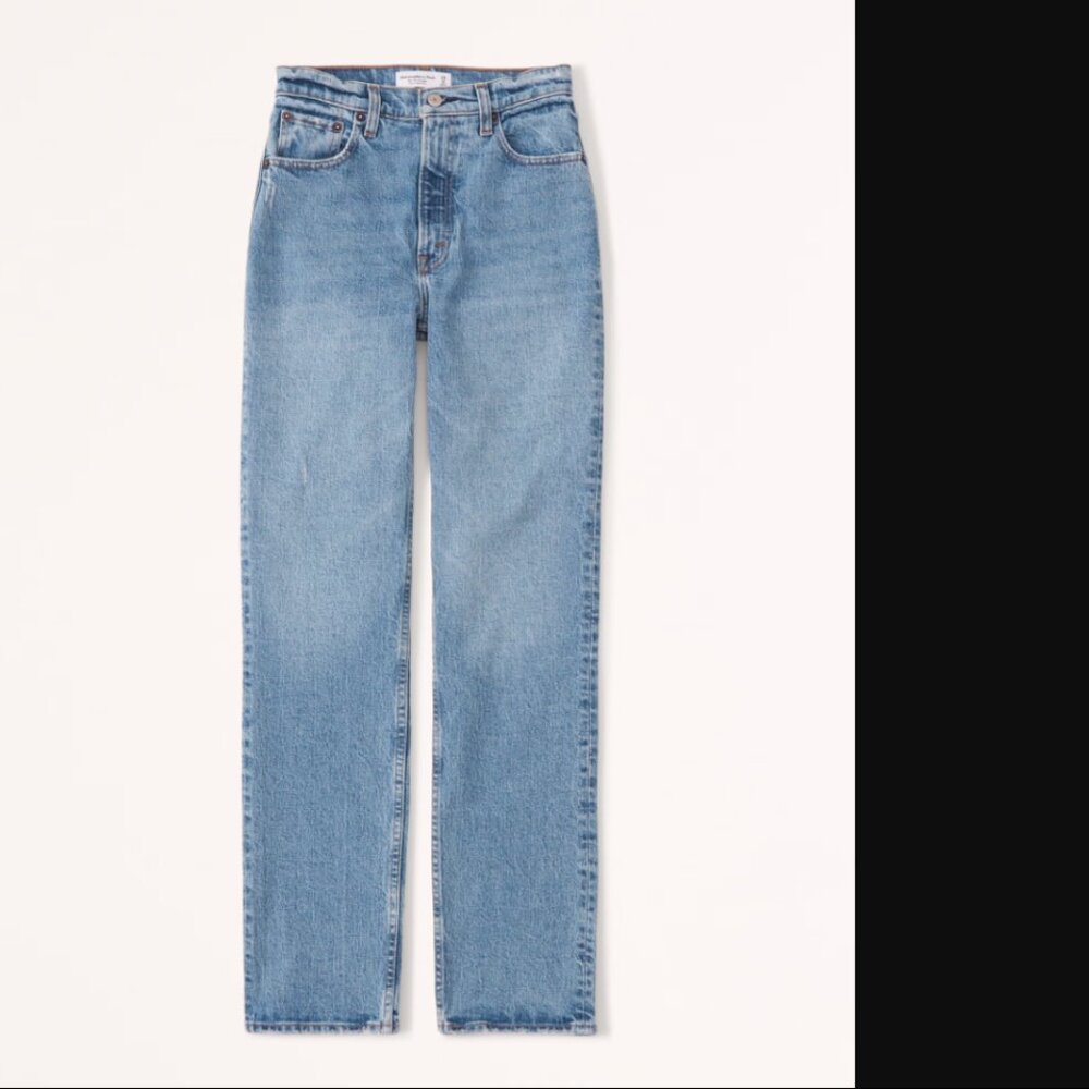 Abercrombie and Fitch 90s Straight Ultra High Rise